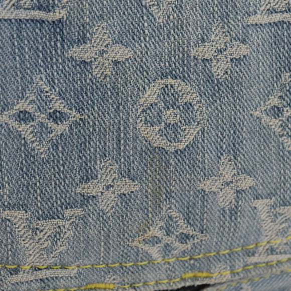 LOUIS VUITTON Monogram Denim Patchwork Speedy 30 Bag Blue M95380 LV Auth 213495V