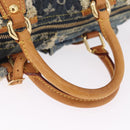 LOUIS VUITTON Monogram Denim Patchwork Speedy 30 Bag Blue M95380 LV Auth 213495V-8
