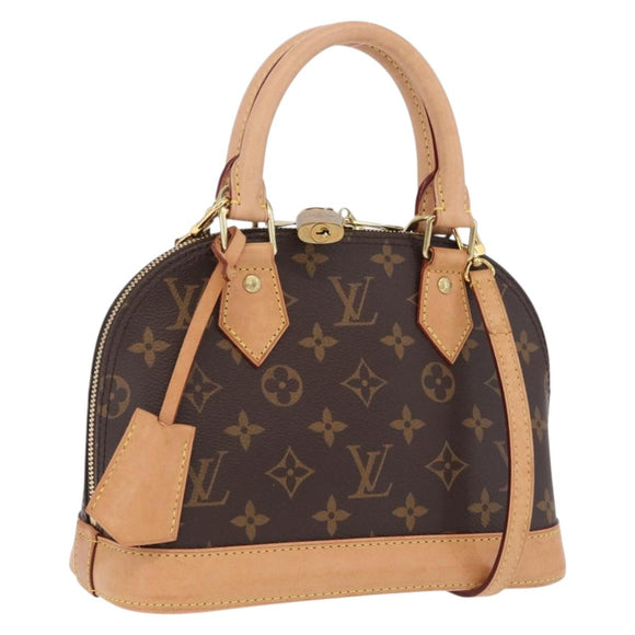 LOUIS VUITTON Monogram Alma BB Hand Bag 2way M53152 LV Auth 213496V