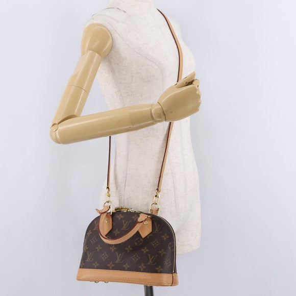 LOUIS VUITTON Monogram Alma BB Hand Bag 2way M53152 LV Auth 213496V