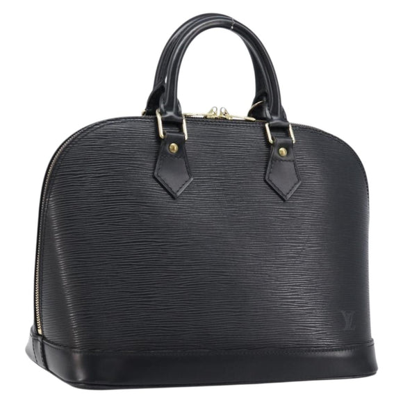 LOUIS VUITTON Epi Alma Hand Bag Noir Black M52142 LV Auth 213503V