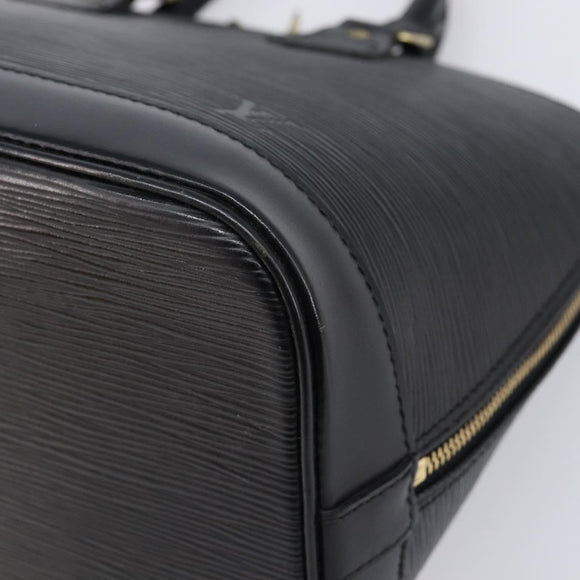 LOUIS VUITTON Epi Alma Hand Bag Noir Black M52142 LV Auth 213503V