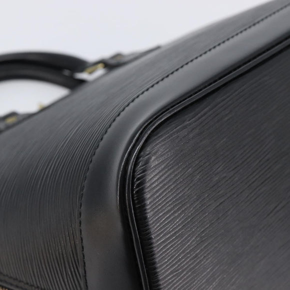 LOUIS VUITTON Epi Alma Hand Bag Noir Black M52142 LV Auth 213503V