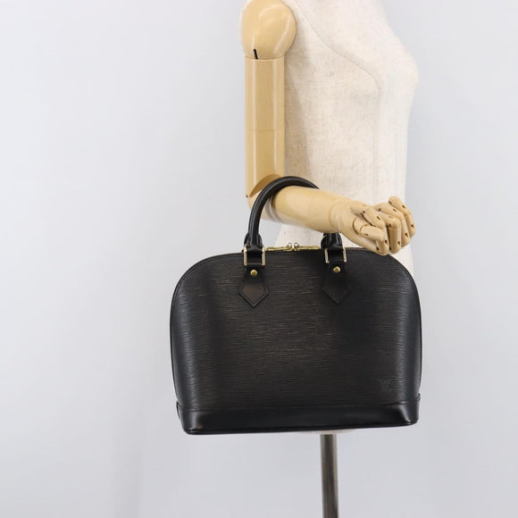 LOUIS VUITTON Epi Alma Hand Bag Noir Black M52142 LV Auth 213503V