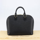 LOUIS VUITTON Epi Alma Hand Bag Noir Black M52142 LV Auth 213503V-23