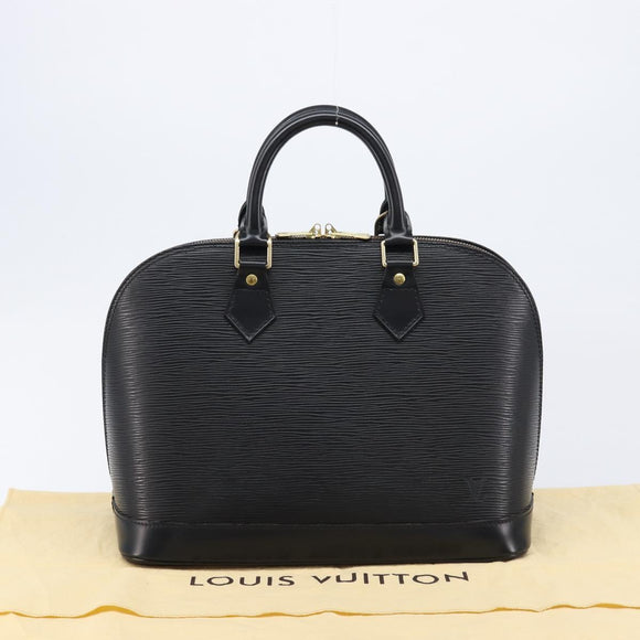 LOUIS VUITTON Epi Alma Hand Bag Noir Black M52142 LV Auth 213503V