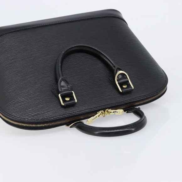 LOUIS VUITTON Epi Alma Hand Bag Noir Black M52142 LV Auth 213503V