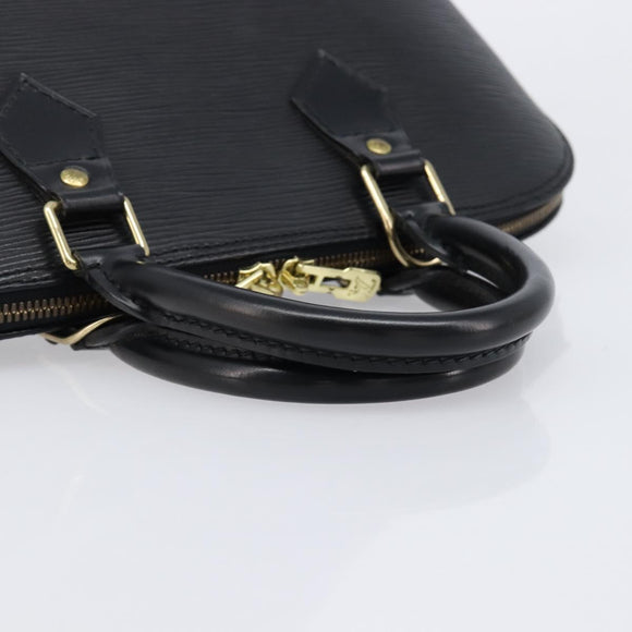 LOUIS VUITTON Epi Alma Hand Bag Noir Black M52142 LV Auth 213503V