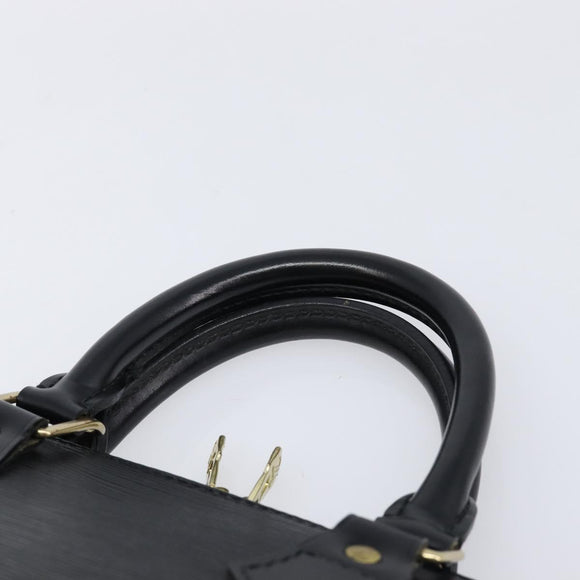 LOUIS VUITTON Epi Alma Hand Bag Noir Black M52142 LV Auth 213503V