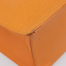 LOUIS VUITTON Epi Sac Plat Hand Bag Orange Mandarin M5274H LV Auth 213504A-12