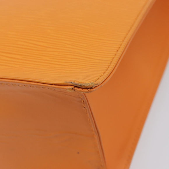 LOUIS VUITTON Epi Sac Plat Hand Bag Orange Mandarin M5274H LV Auth 213504A