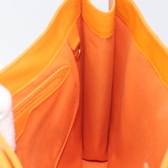 LOUIS VUITTON Epi Sac Plat Hand Bag Orange Mandarin M5274H LV Auth 213504A