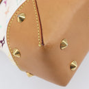 LOUIS VUITTON Monogram Multicolor Judy MM Bag 2way White M40255 LV Auth 213505V-12