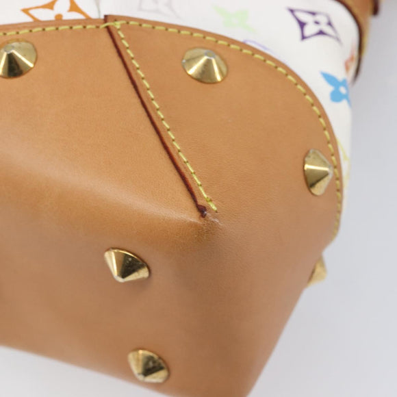 LOUIS VUITTON Monogram Multicolor Judy MM Bag 2way White M40255 LV Auth 213505V