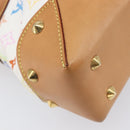 LOUIS VUITTON Monogram Multicolor Judy MM Bag 2way White M40255 LV Auth 213505V-14