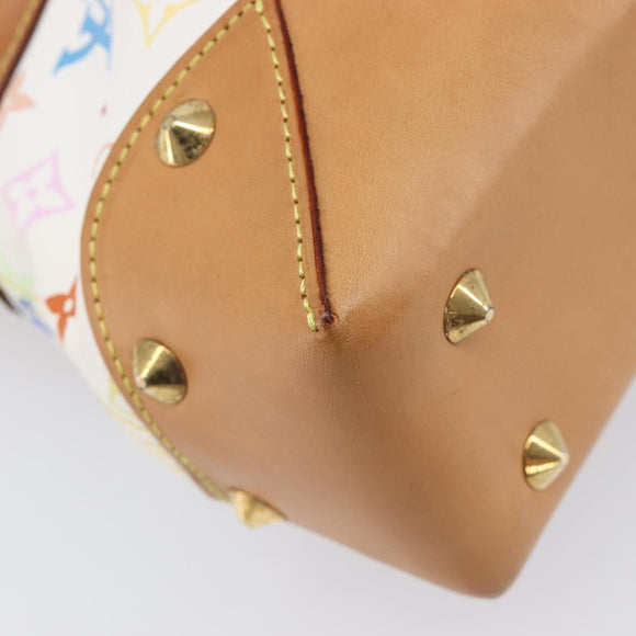 LOUIS VUITTON Monogram Multicolor Judy MM Bag 2way White M40255 LV Auth 213505V