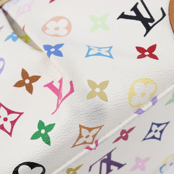 LOUIS VUITTON Monogram Multicolor Judy MM Bag 2way White M40255 LV Auth 213505V
