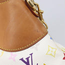 LOUIS VUITTON Monogram Multicolor Judy MM Bag 2way White M40255 LV Auth 213505V-17