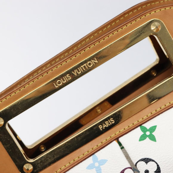 LOUIS VUITTON Monogram Multicolor Judy MM Bag 2way White M40255 LV Auth 213505V