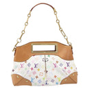 LOUIS VUITTON Monogram Multicolor Judy MM Bag 2way White M40255 LV Auth 213505V-2