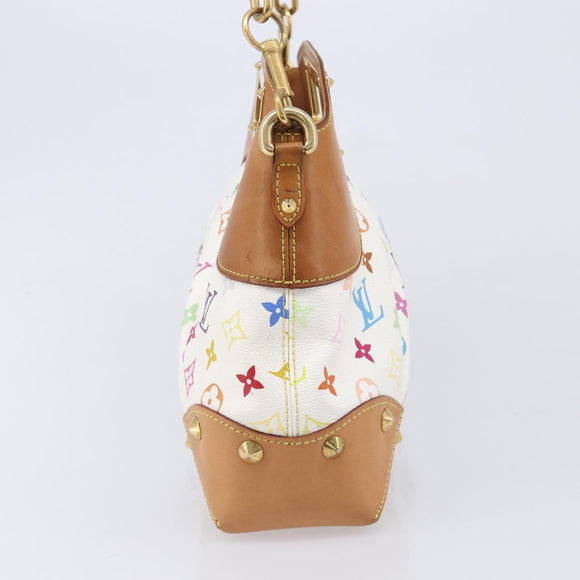 LOUIS VUITTON Monogram Multicolor Judy MM Bag 2way White M40255 LV Auth 213505V