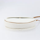 Christian Dior Shoulder Bag Leather White Gold Auth 213508-10