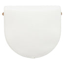 Christian Dior Shoulder Bag Leather White Gold Auth 213508-3
