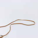 Christian Dior Shoulder Bag Leather White Gold Auth 213508-8