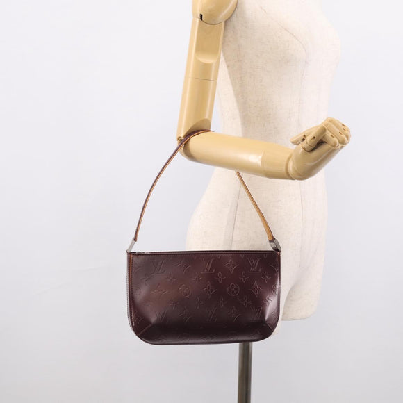 LOUIS VUITTON Monogram Mat Fowler Shoulder Bag Viole M55146 LV Auth 213509V