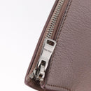 Miu Miu Madras Hand Bag Leather 2way Beige Silver Auth 213516-19