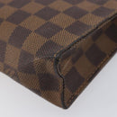 LOUIS VUITTON Damier Ebene Poche Toilette 26 Pouch N47543 LV Auth 213521-10
