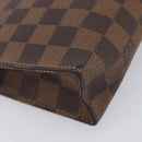LOUIS VUITTON Damier Ebene Poche Toilette 26 Pouch N47543 LV Auth 213521-11