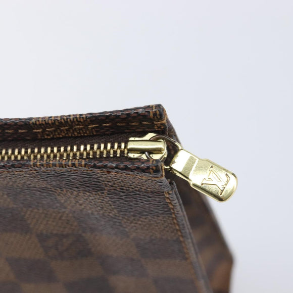LOUIS VUITTON Damier Ebene Poche Toilette 26 Pouch N47543 LV Auth 213521
