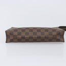 LOUIS VUITTON Damier Ebene Poche Toilette 26 Pouch N47543 LV Auth 213521-7