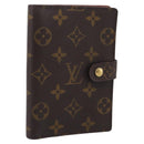 LOUIS VUITTON Monogram Agenda PM Day Planner Cover R20005 LV Auth 213523A-1