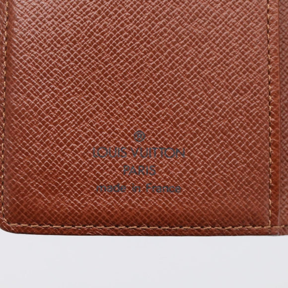 LOUIS VUITTON Monogram Agenda PM Day Planner Cover R20005 LV Auth 213523A