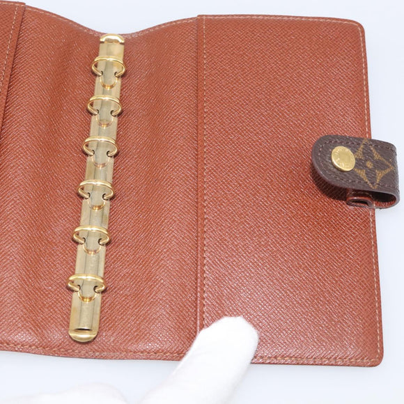 LOUIS VUITTON Monogram Agenda PM Day Planner Cover R20005 LV Auth 213523A