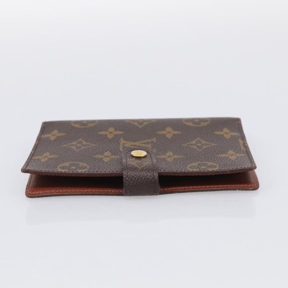 LOUIS VUITTON Monogram Agenda PM Day Planner Cover R20005 LV Auth 213523A