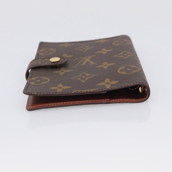 LOUIS VUITTON Monogram Agenda PM Day Planner Cover R20005 LV Auth 213523A
