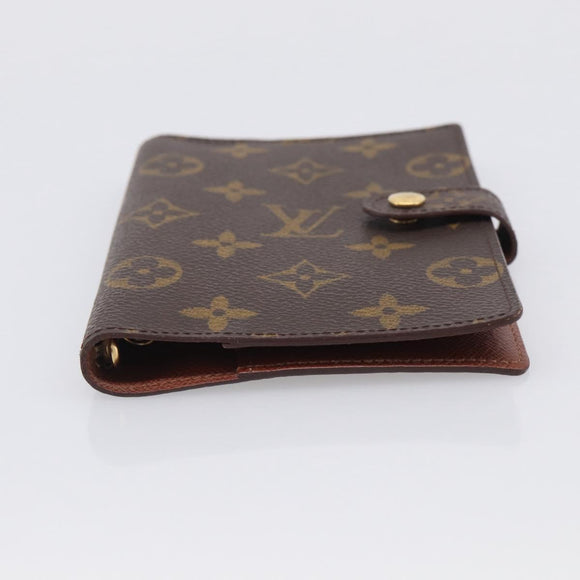 LOUIS VUITTON Monogram Agenda PM Day Planner Cover R20005 LV Auth 213523A