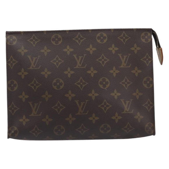 LOUIS VUITTON Monogram Poche Toilette 26 Pouch M47542 LV Auth 213524