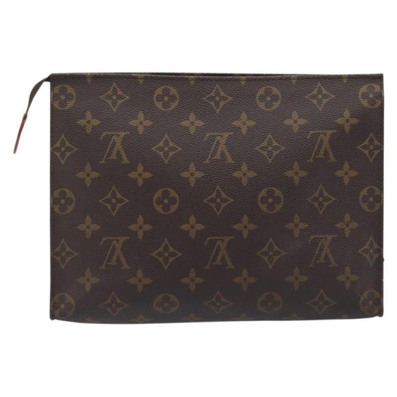 LOUIS VUITTON Monogram Poche Toilette 26 Pouch M47542 LV Auth 213524