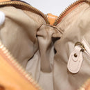 Chloe Paraty Hand Bag Leather 2way Orange Gold Auth 213527A-21