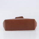 CELINE Hand Bag Canvas Brown Silver Auth 213529A-9