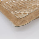 Bottega Veneta INTRECCIATO Shoulder Bag Harako leather Beige Silver Auth 213532-11