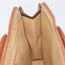 CELINE Macadam Canvas Hand Bag PVC Leather Brown Gold Auth 213534-20