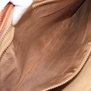 CELINE Macadam Canvas Hand Bag PVC Leather Brown Gold Auth 213534-23