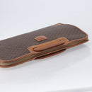 CELINE Macadam Canvas Hand Bag PVC Leather Brown Gold Auth 213534-6