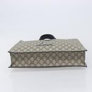 GUCCI GG Supreme Tote Bag PVC Beige Gold 450950 Auth 213535V-9