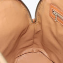 CELINE Macadam Canvas Hand Bag PVC Leather Brown Gold Auth 213541-20
